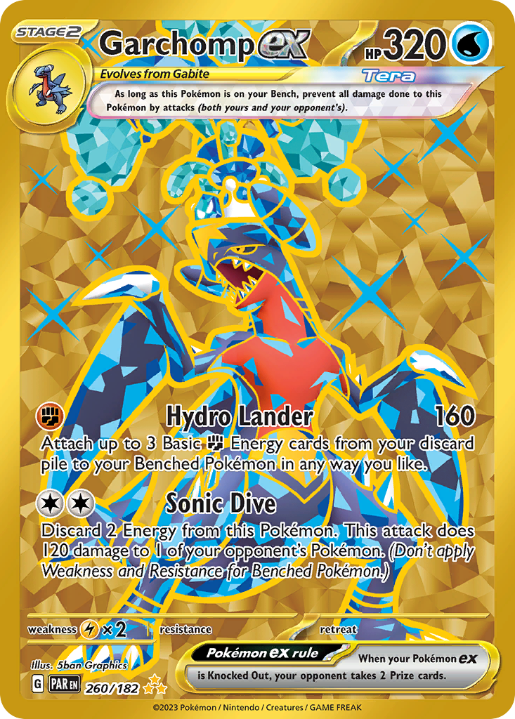 Garchomp ex — SV04: Paradox Rift #260/182