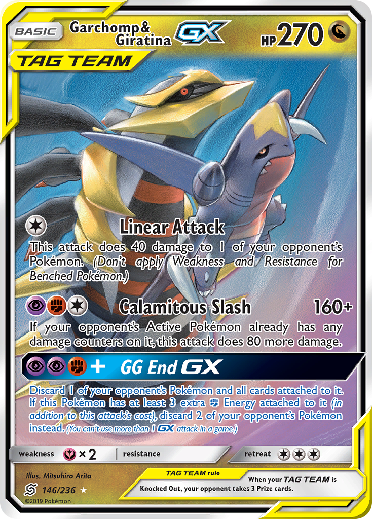 Garchomp & Giratina GX — SM - Unified Minds #146/236