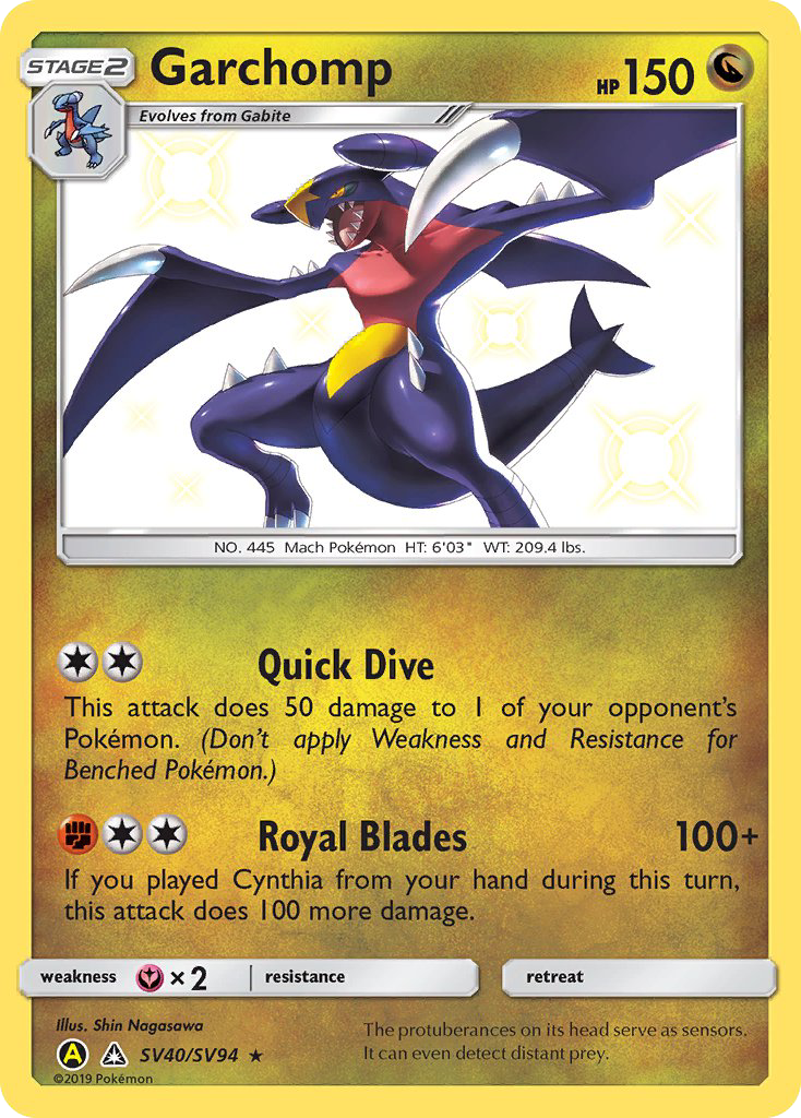 Garchomp — Hidden Fates: Shiny Vault #SV40/SV94