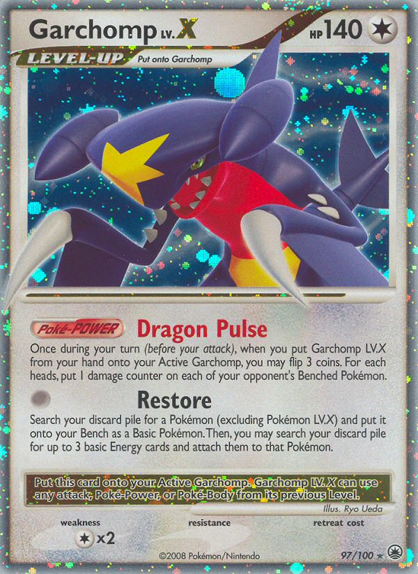 Garchomp LV.X — Majestic Dawn #97/100