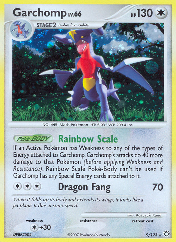 Garchomp — Mysterious Treasures #9/123
