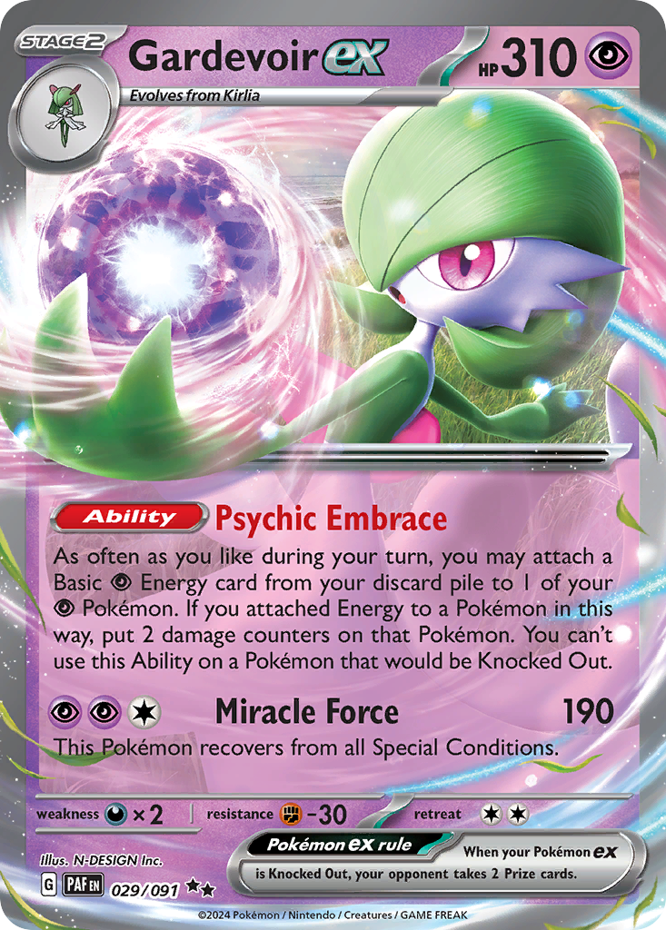 Gardevoir ex — SV: Paldean Fates #029/091