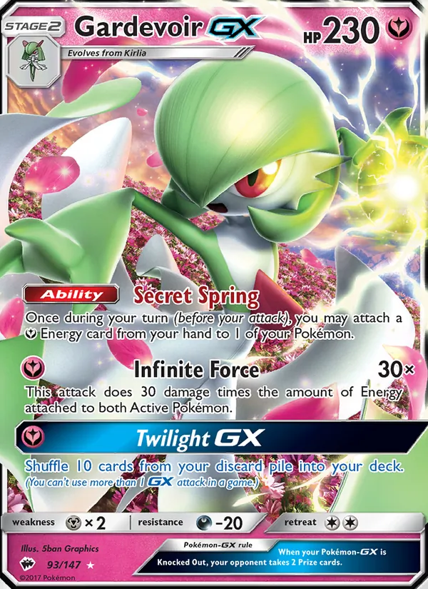Gardevoir GX — SM - Burning Shadows #93/147