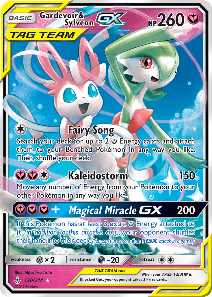 Gardevoir & Sylveon GX — SM - Unbroken Bonds #130/214
