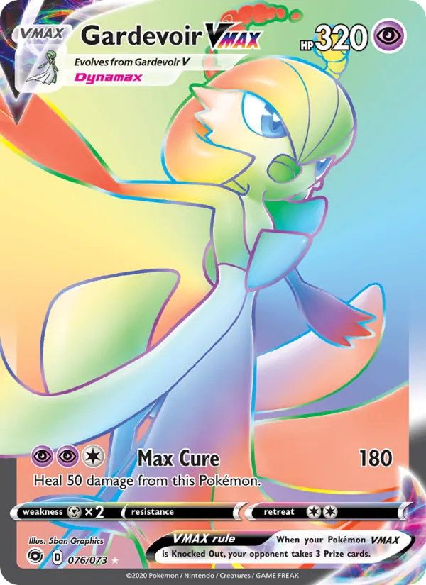 Gardevoir VMAX (Secret) — Champion's Path #76/73