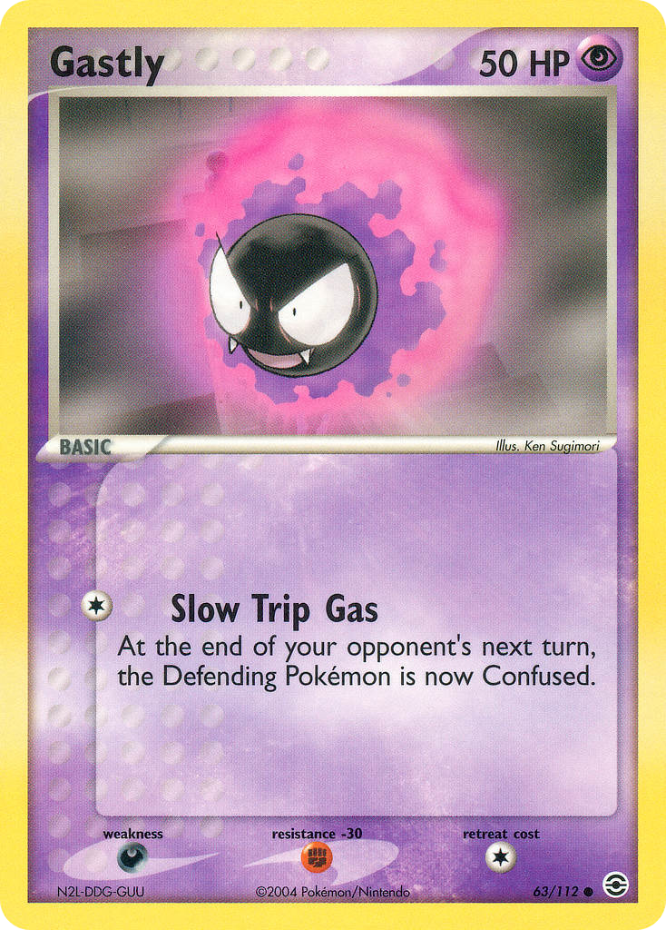 Gastly — FireRed & LeafGreen #63/112