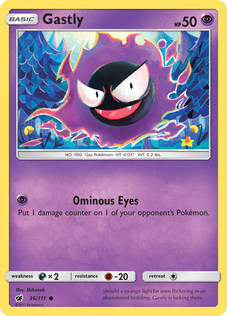 Gastly — SM - Crimson Invasion #36/111