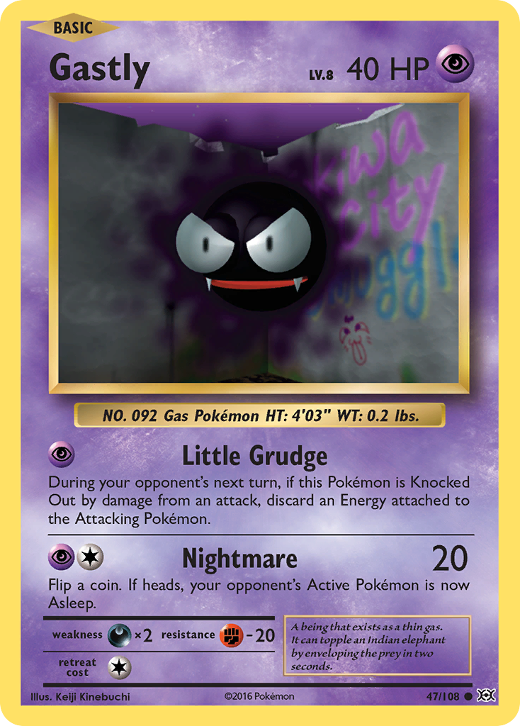 Gastly — XY - Evolutions #47/108