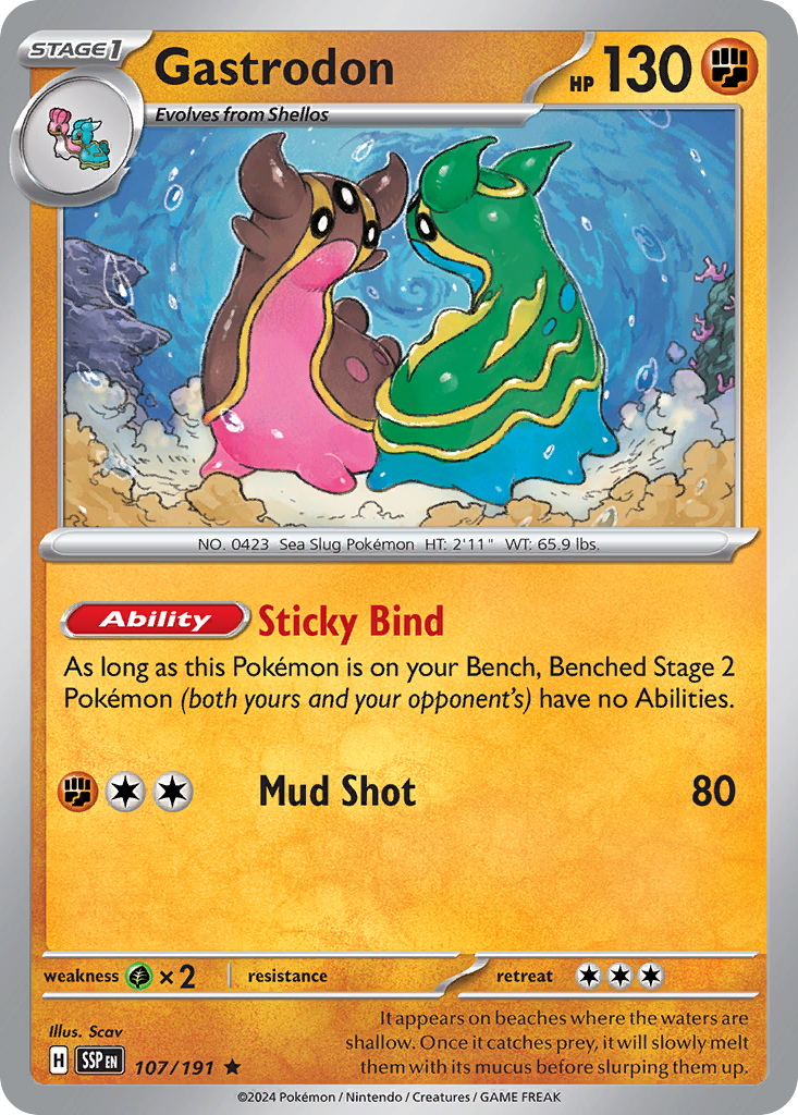 Gastrodon — SV08: Surging Sparks #107/191