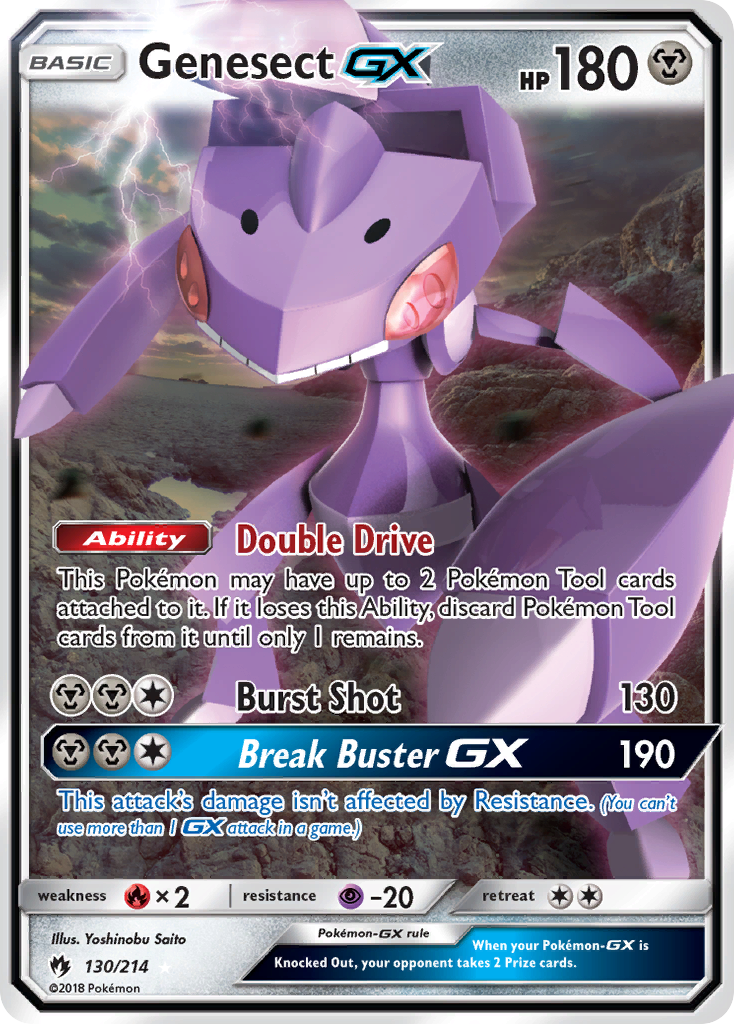 Genesect GX — SM - Lost Thunder #130/214