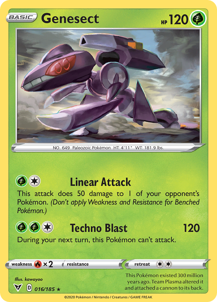 Genesect — SWSH04: Vivid Voltage #016/185