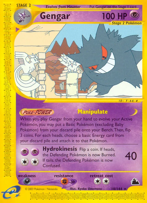 Gengar (10) — Skyridge #010/144