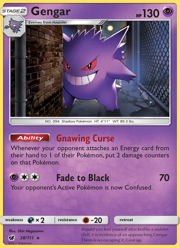 Gengar — SM - Crimson Invasion #38/111