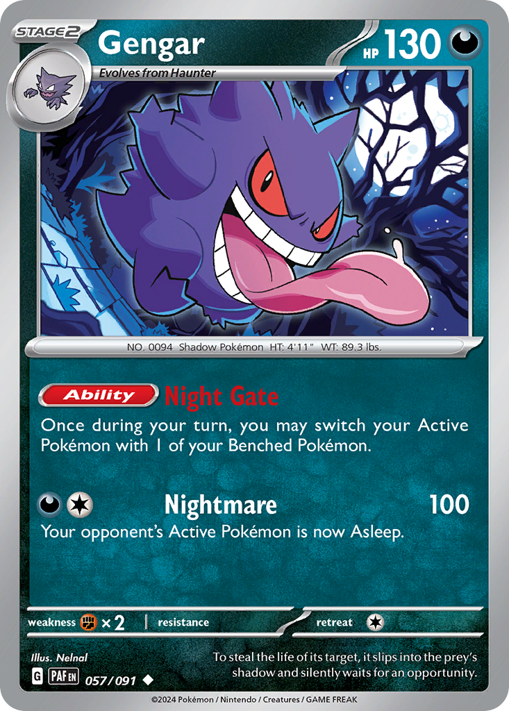 Gengar — SV: Paldean Fates #057/091