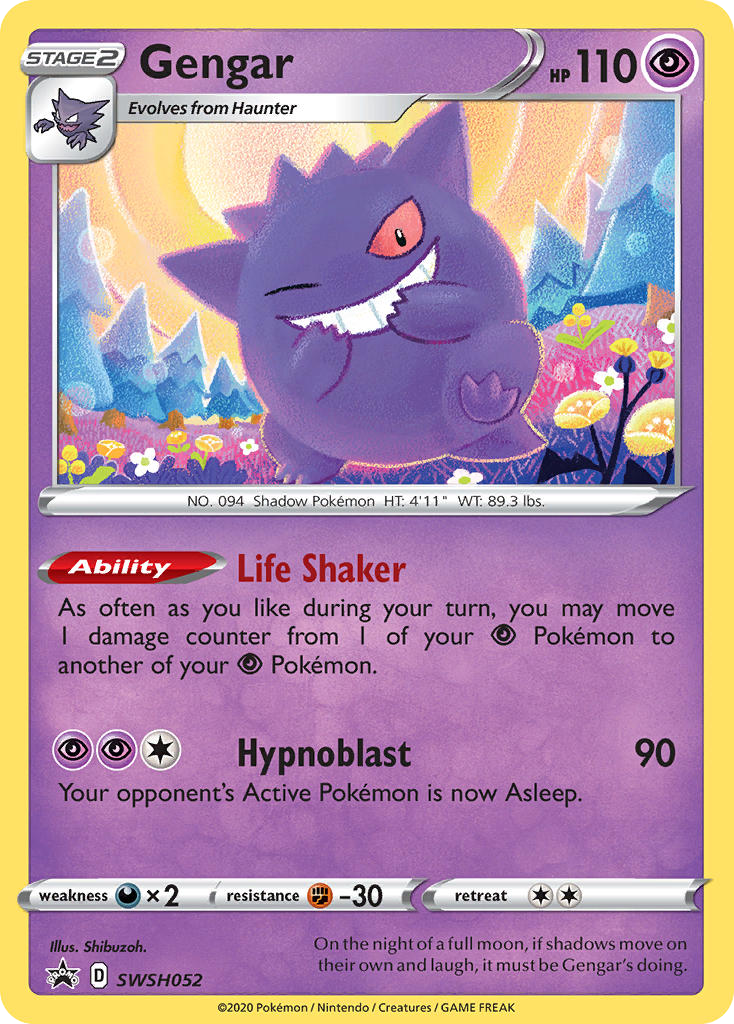 Gengar — SWSH: Sword & Shield Promo Cards #SWSH052