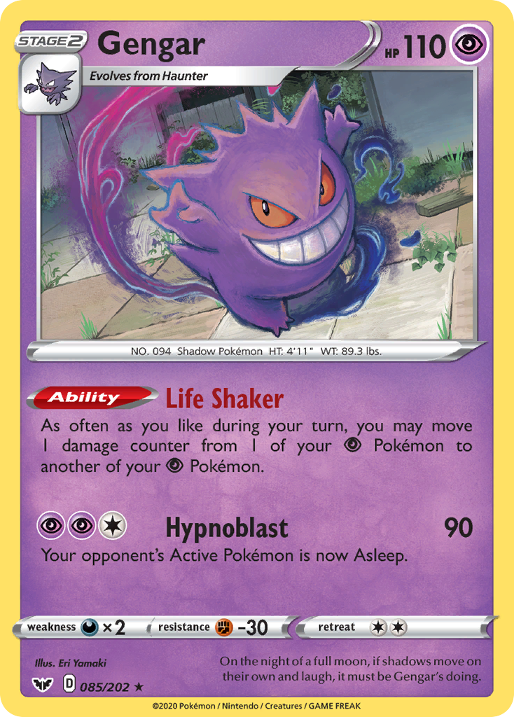 Gengar — SWSH01: Sword & Shield Base Set #085/202