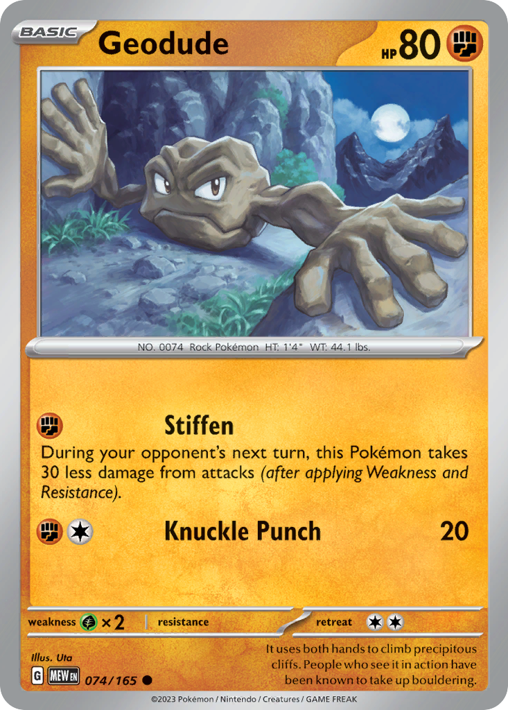 Geodude — SV: Scarlet & Violet 151 #074/165