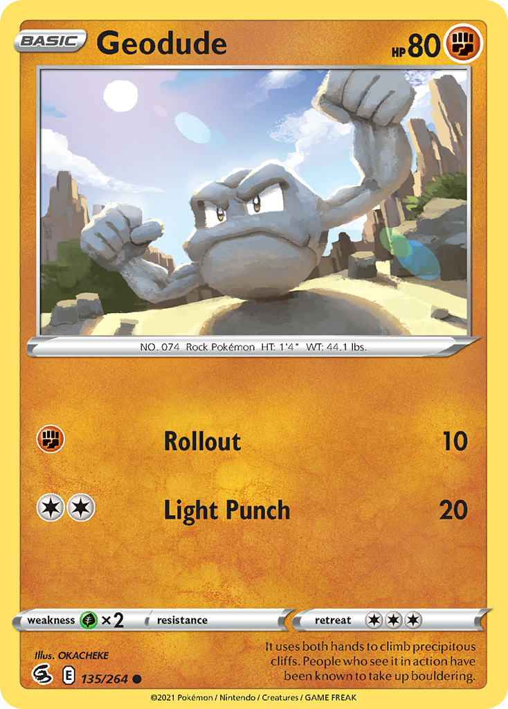 Geodude — SWSH08: Fusion Strike #135/264