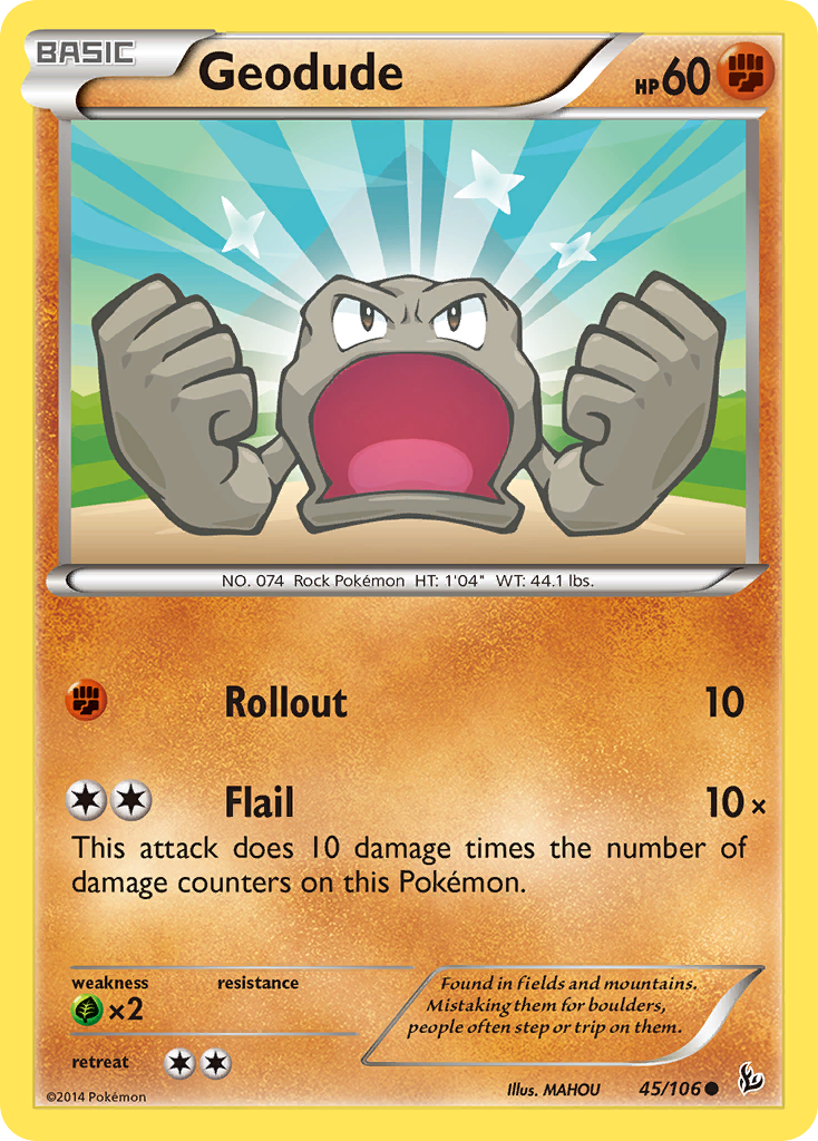 Geodude — XY - Flashfire #45/106