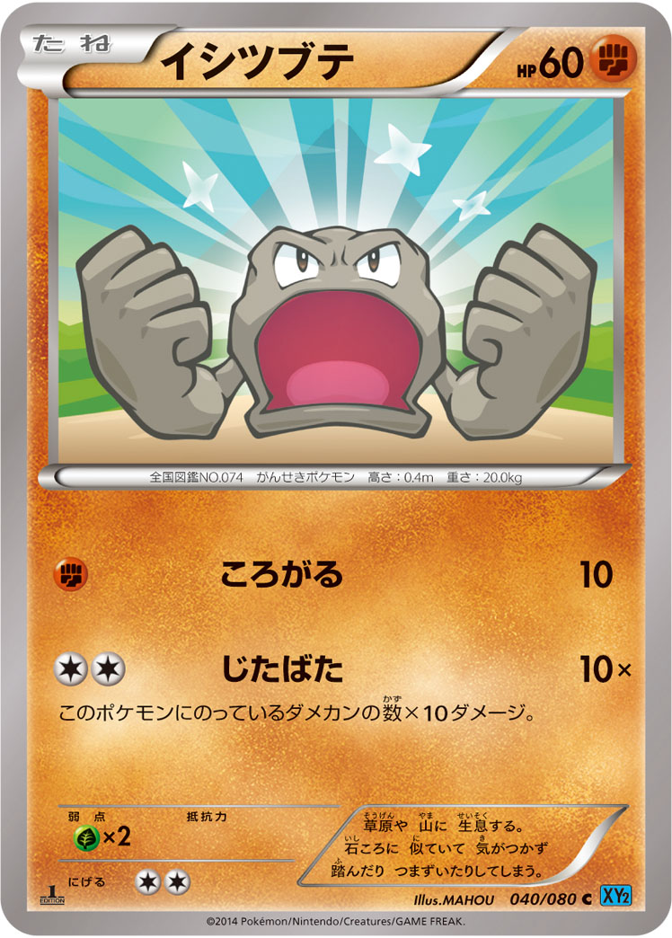 Geodude — XY2: Wild Blaze #040/080