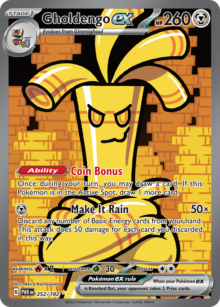 Gholdengo ex — SV04: Paradox Rift #252/182