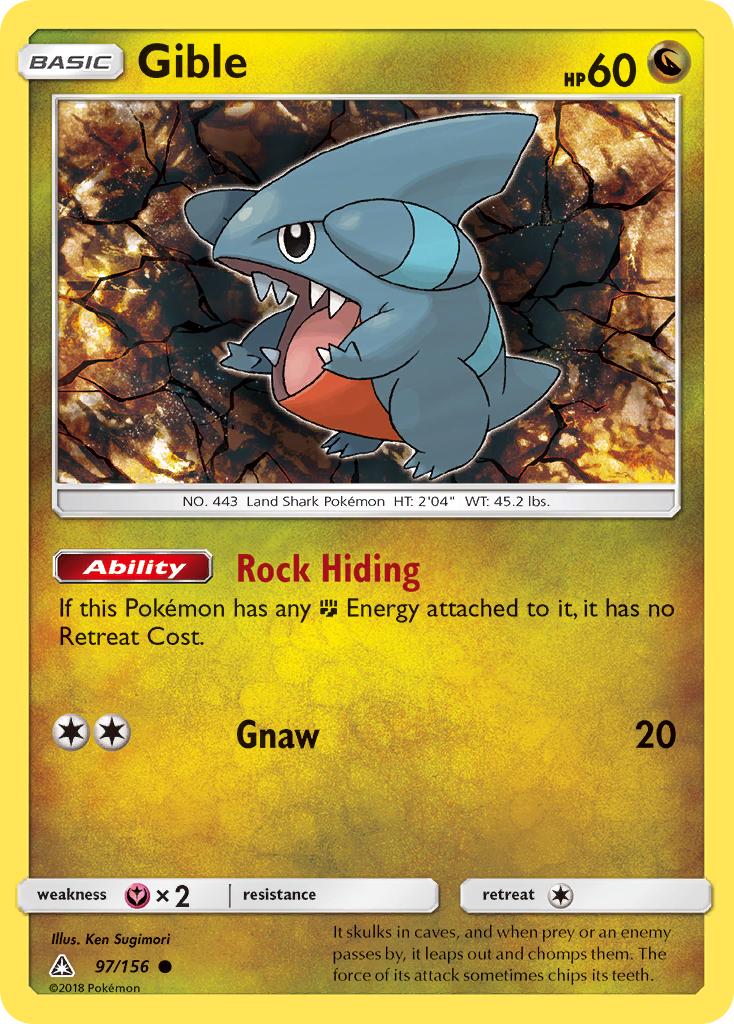 Gible (97) — SM - Ultra Prism #97/156