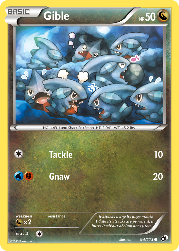 Gible — Legendary Treasures #94/113
