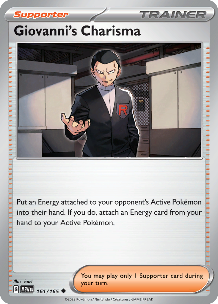 Giovanni's Charisma — SV: Scarlet & Violet 151 #161/165