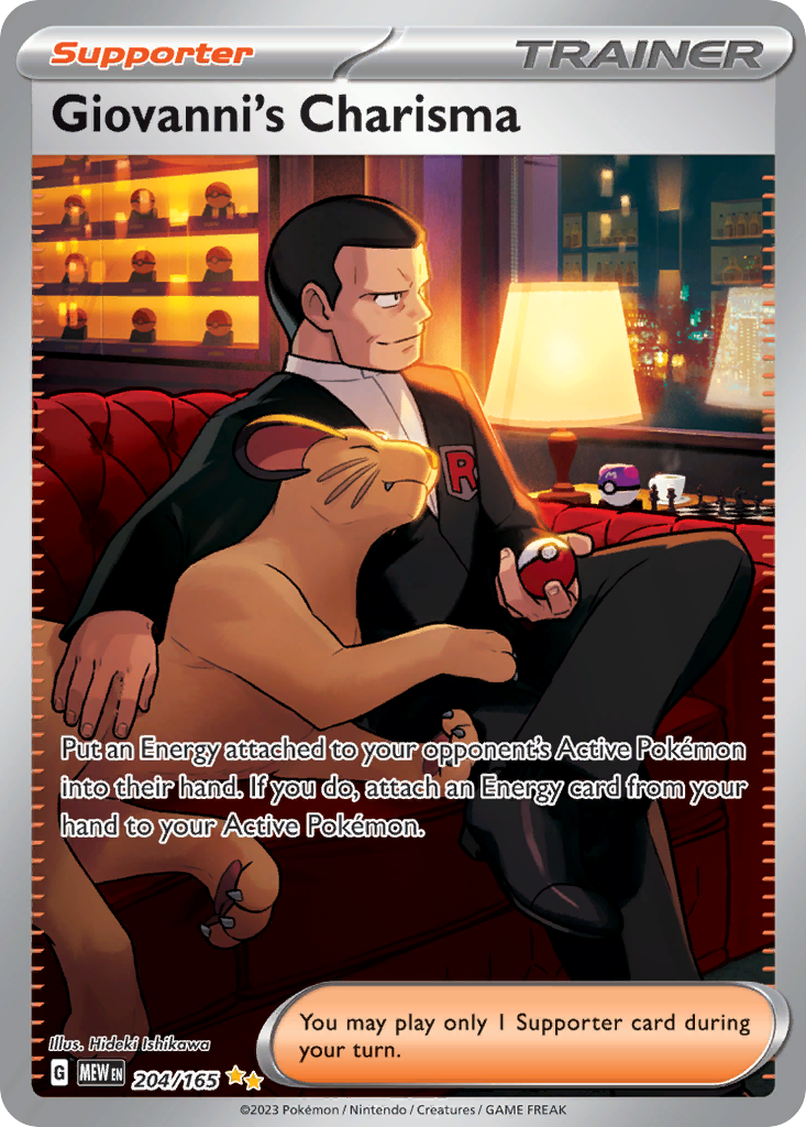 Giovanni's Charisma — SV: Scarlet & Violet 151 #204/165