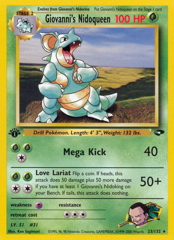 Giovanni's Nidoqueen — Gym Challenge #023/132
