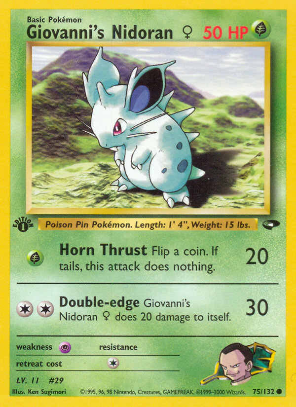 Giovanni's Nidoran F — Gym Challenge #075/132