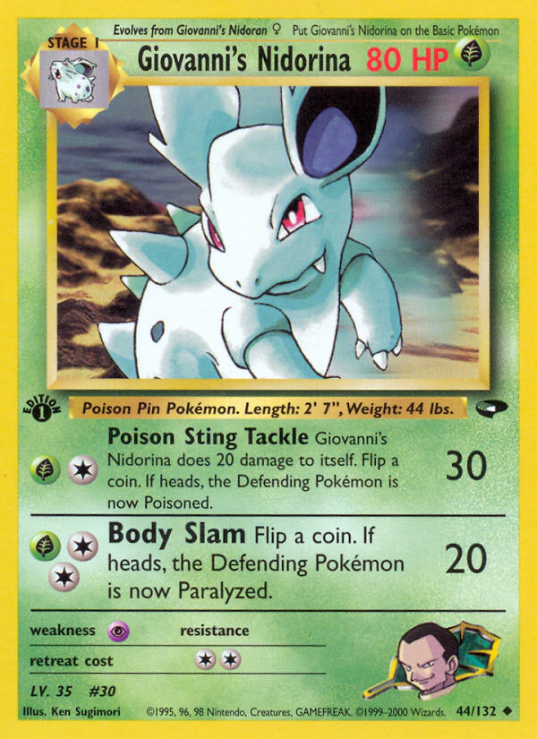 Giovanni's Nidorina — Gym Challenge #044/132