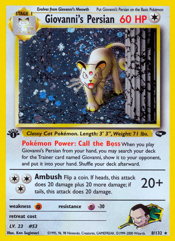 Giovanni's Persian — Gym Challenge #008/132