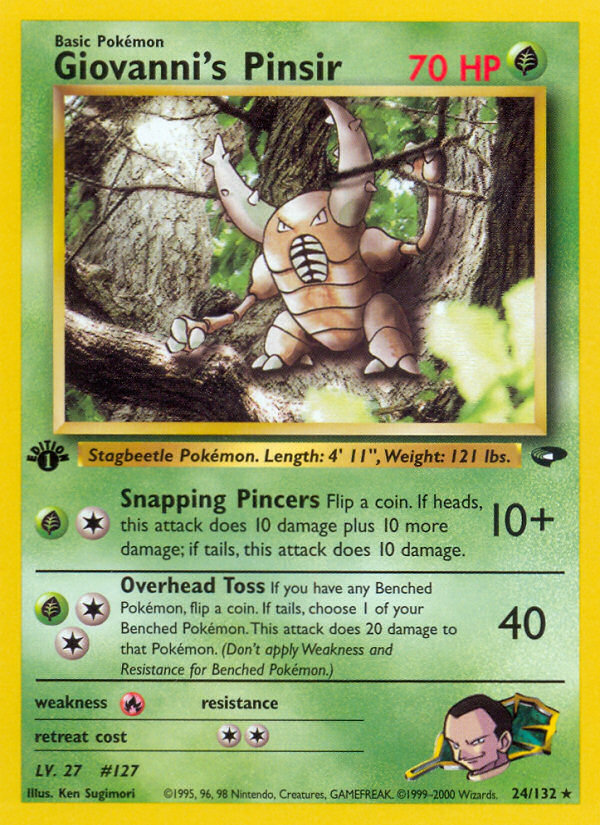 Giovanni's Pinsir — Gym Challenge #024/132