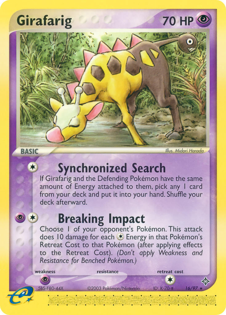 Girafarig — Dragon #16/97