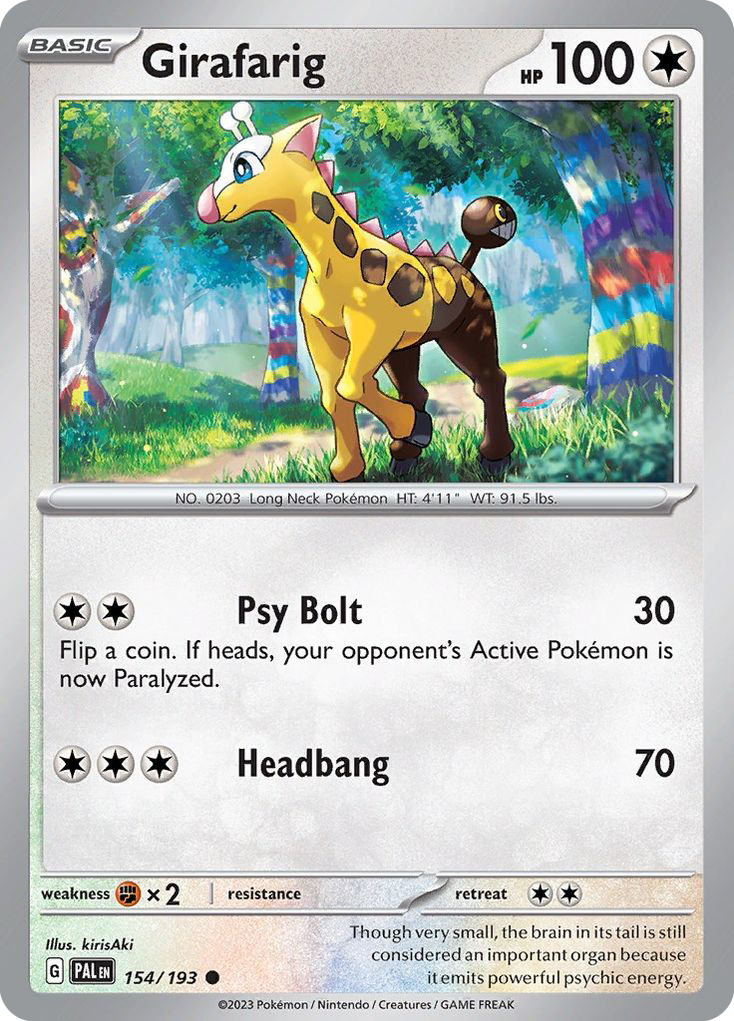 Girafarig — SV02: Paldea Evolved #154/193