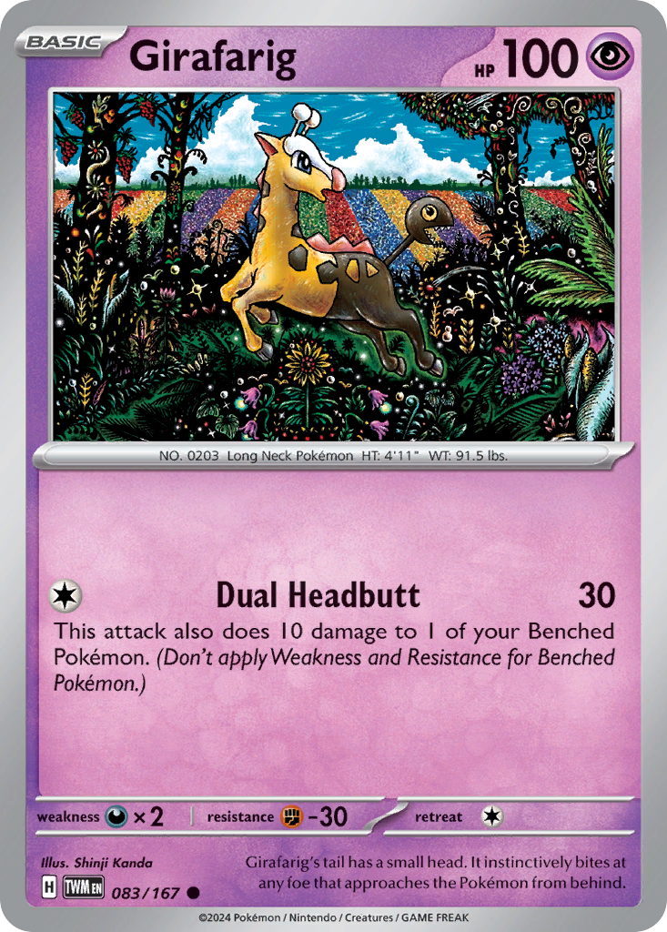 Girafarig — SV06: Twilight Masquerade #083/167