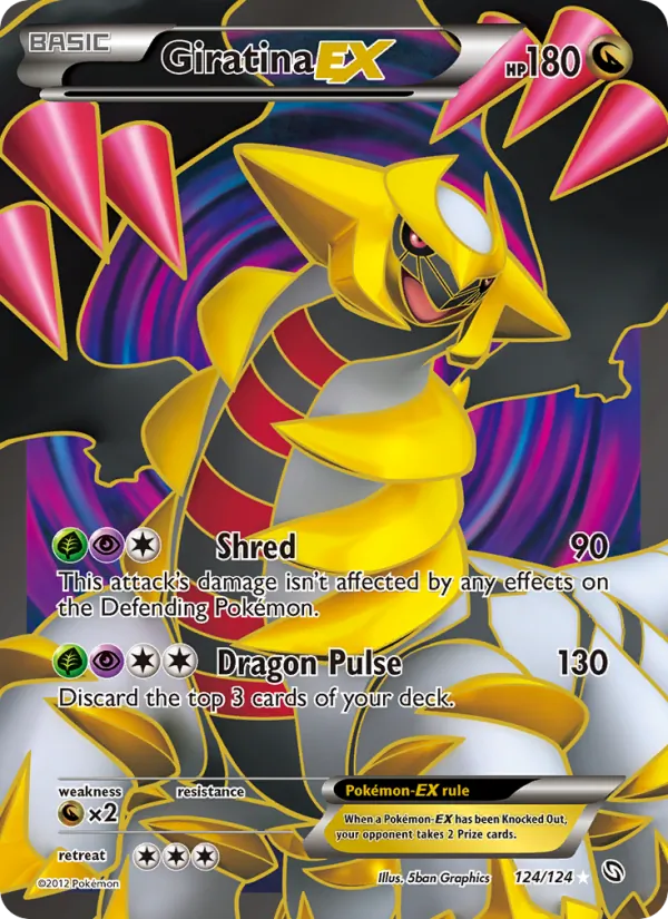 Giratina EX (124 Full Art) — Dragons Exalted #124/124