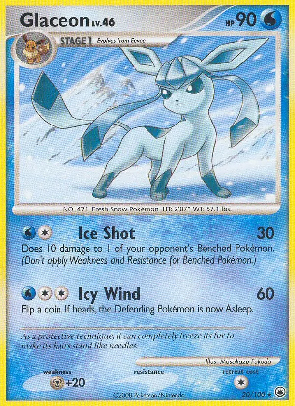 Glaceon (20) — Majestic Dawn #20/100