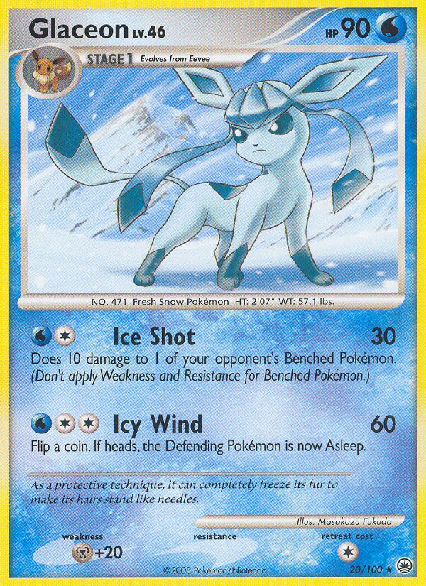 Glaceon — Burger King Promos #020/100