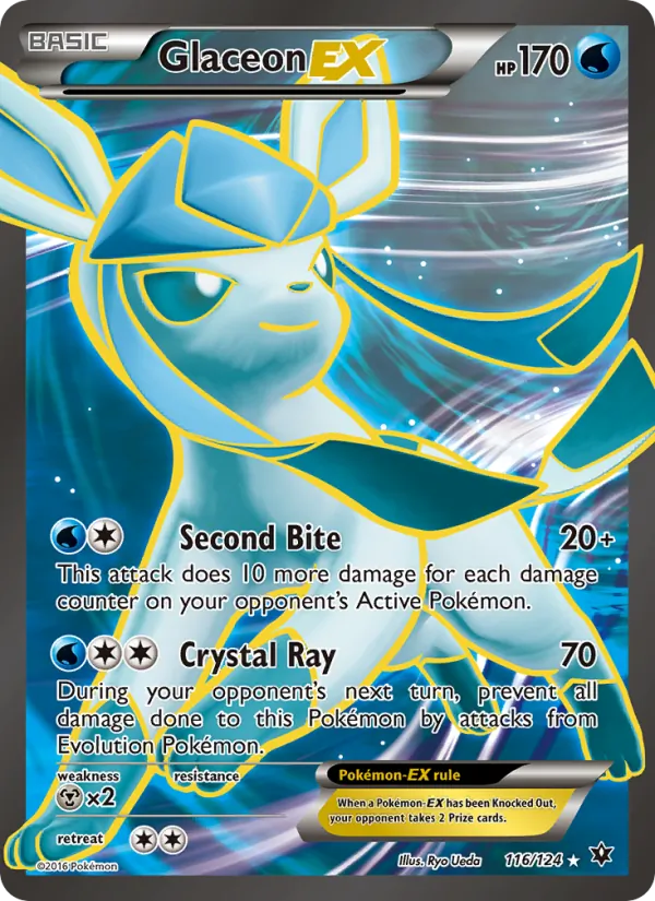 Glaceon EX (Full Art) — XY - Fates Collide #116/124