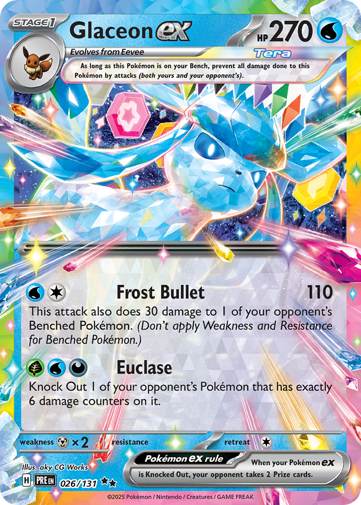 Glaceon ex — SV: Prismatic Evolutions #026/131