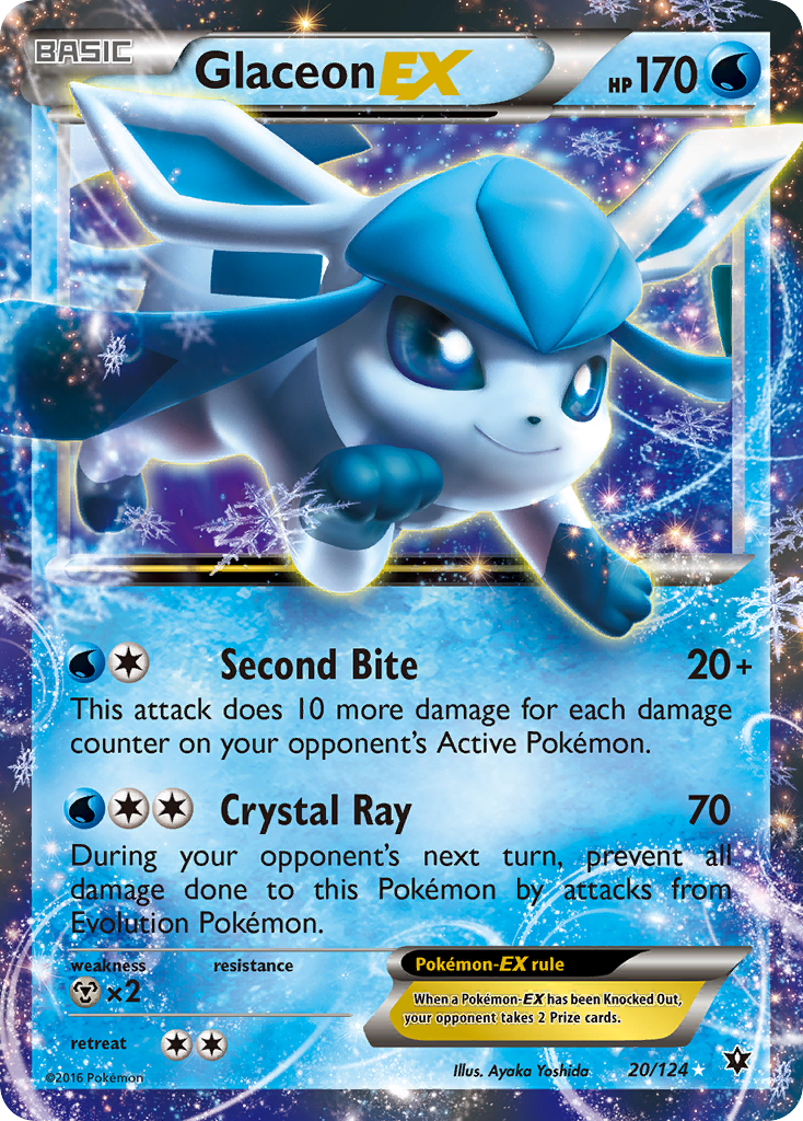 Glaceon EX — XY - Fates Collide #20/124