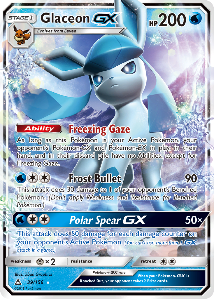 Glaceon GX — SM - Ultra Prism #39/156