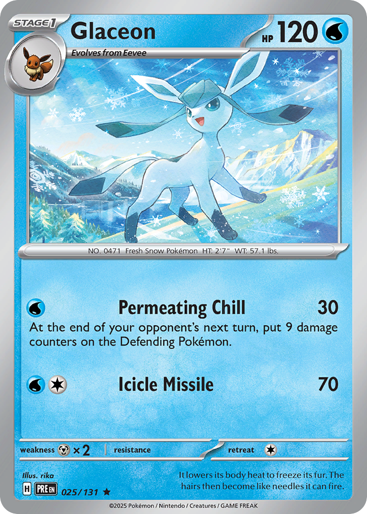 Glaceon (Poke Ball Pattern) — SV: Prismatic Evolutions #025/131