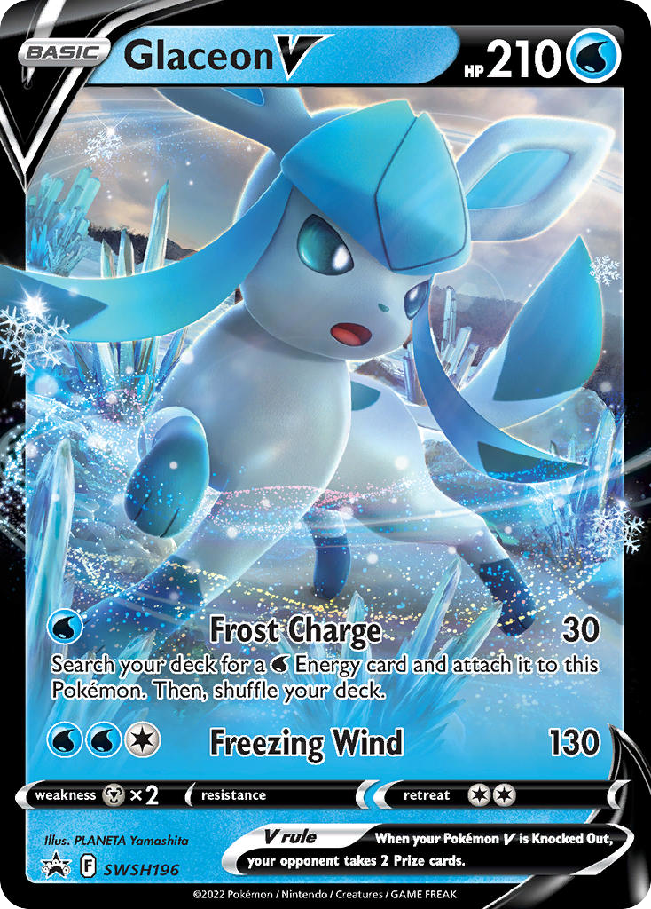 Glaceon V — SWSH: Sword & Shield Promo Cards #SWSH196