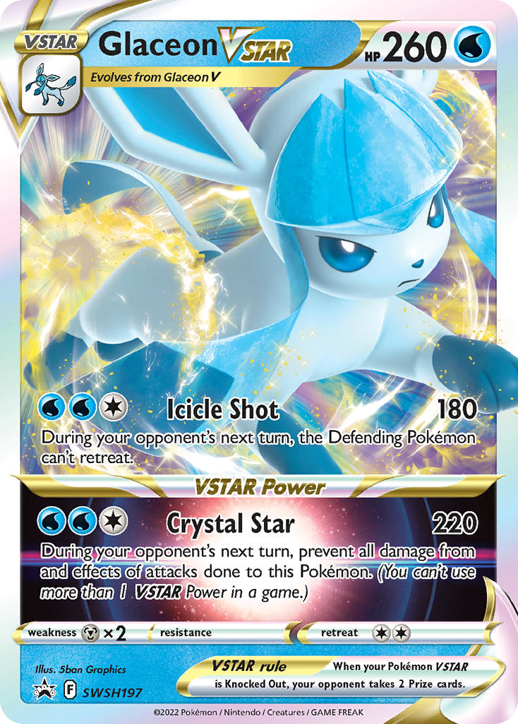 Glaceon VSTAR — Prize Pack Series Cards #SWSH197