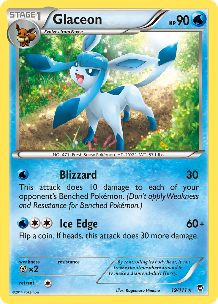 Glaceon — XY - Furious Fists #19/111