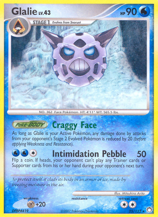Glalie — Mysterious Treasures #25/123