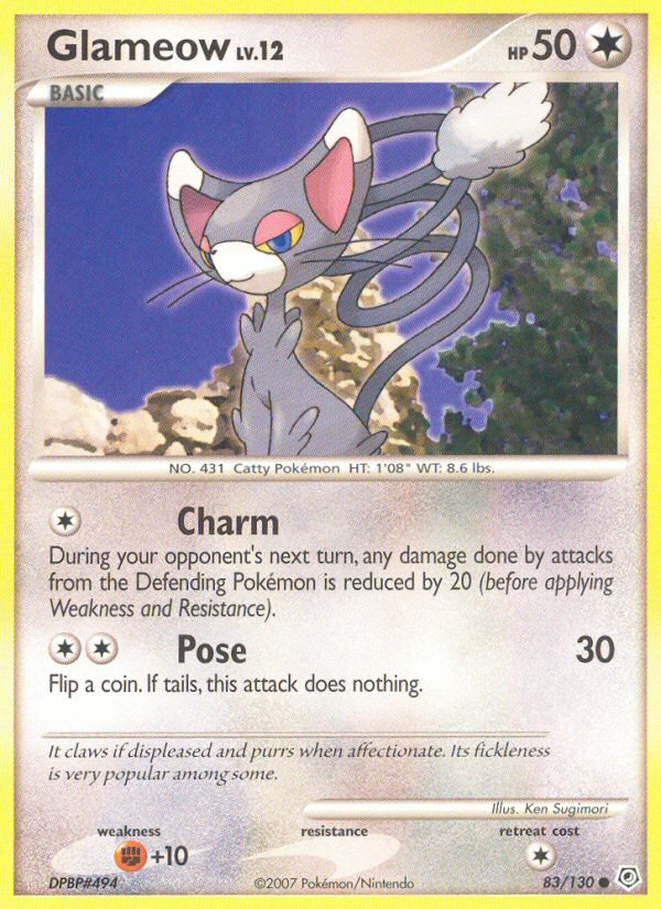 Glameow — Diamond and Pearl #83/130